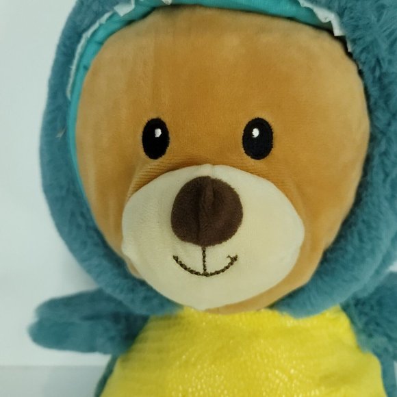 Spark Create Imagine Teddy Bear Dinosaur Costume Plush Stuffed Brown Bear 16" - Picture 3 of 7